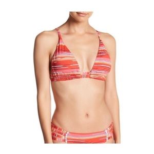 Dolce Vita multi color tie striped bikini top S